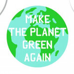 Tablier adulte à nouer - make the planet green again