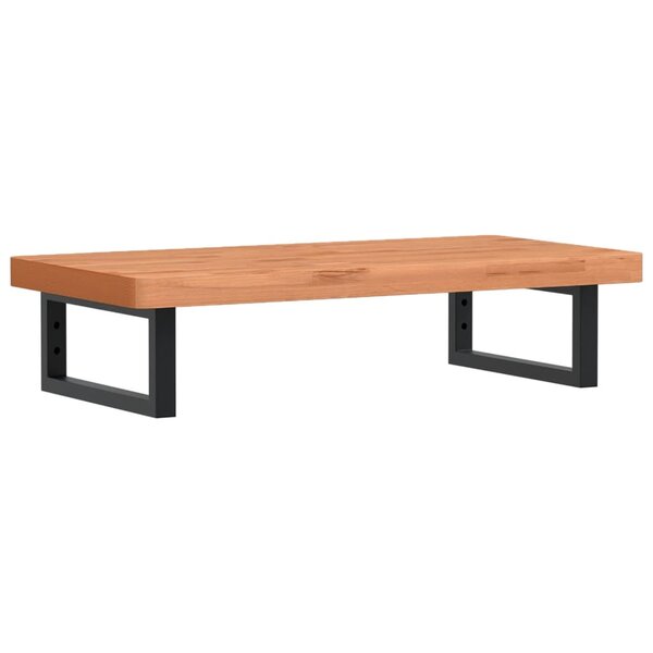 vidaXL Étagère de vasque murale acier et bois massif de hêtre