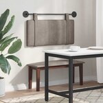 vidaXL Tête de lit suspendue Gris PU antique