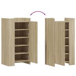 vidaXL Armoire à chaussures chêne sonoma 52x37 5x100 cm