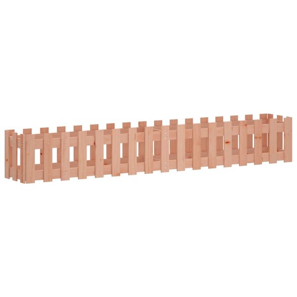 vidaXL Lit surélevé de jardin design de clôture bois douglas massif