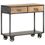 vidaXL Table console 90x35x74 cm Bois de récupération massif