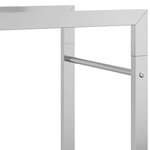 vidaXL Portant de bois de chauffage 50x28x56 cm acier inoxydable