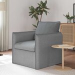 vidaXL Canapé Gris clair 195 x 82 x 85 cm tissu