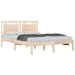 vidaXL Cadre de lit sans matelas 140x200 cm bois massif