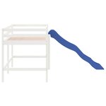 vidaXL Lit mezzanine d'enfants sans matelas avec toboggan 80x200 cm