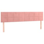 vidaXL Sommier à lattes de lit avec matelas Rose 200x200 cm Velours