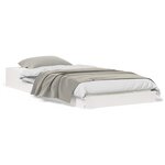 vidaXL Cadre de lit Blanc Bois massif en pin