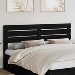 vidaXL Tête de lit Chêne noir 180 cm Bois d'ingénierie