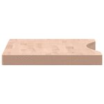 vidaXL Dessus de bureau 80x(36-40)x4 cm bois massif de hêtre