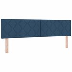 Tête de Lit LED vidaXL Design Blocs de Diamant Bleu 180 cm Tissu