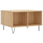 vidaXL Table basse Chêne sonoma 60x50x36 5 cm Bois d'ingénierie
