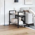 vidaXL Étagère Gris Sonoma 100 x 33 5 x 64 cm Bois d'ingénierie