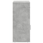vidaXL Armoire de rangement gris béton 56 5x39x90 cm bois d'ingénierie
