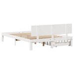 vidaXL Cadre de lit avec tiroirs sans matelas blanc 120x200 cm