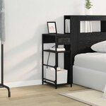 vidaXL Cabinet de chevet Chêne noir 40 x 27 x 76 cm Bois d'ingénierie