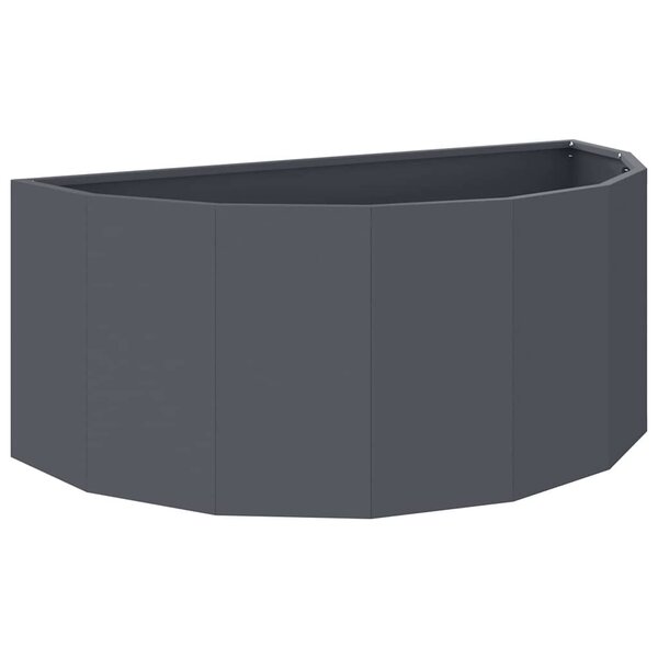 vidaXL Jardinière Anthracite 90 x 45 x 35 cm Acier