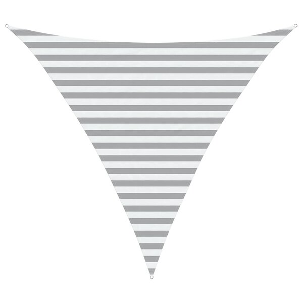 vidaXL Voile d'ombre Gris clair et blanc 3 x 3 x 3 m