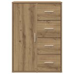 vidaXL Buffet chêne artisanal 60 x 31 x 84 cm Bois d'ingénierie