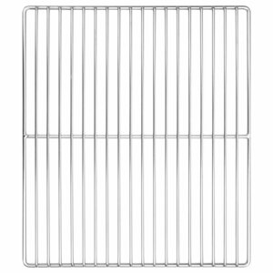 vidaXL Grille de barbecue Argent 40 x 35 cm Acier inoxydable