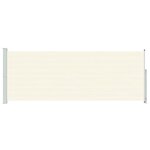 vidaXL Auvent latéral rétractable de patio 180x500 cm Crème
