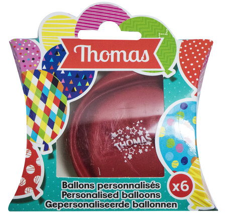 Ballons de baudruche prénom Thomas