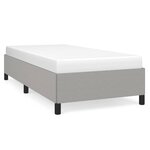 vidaXL Cadre de lit Gris clair 90x200 cm Tissu