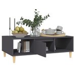 vidaXL Table basse gris 103 5x60x35 cm bois d'ingénierie