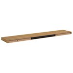 vidaXL Étagère Murale 2 Pièces Marron 120 x 23 5 x 4 cm Bois d'ingénierie
