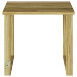 vidaXL Table de bain de soleil 40x40x36 cm en bois de pin imprégné