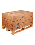 (lot  20 caisses) caisse carton palettisable économique standard 400 x 300 x 150 mm