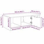 vidaXL Table basse Bois ancien 100 x 50 x 36 cm Bois d'ingénierie