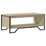 vidaXL Table basse chêne sonoma 100x51x40 cm bois d'ingénierie