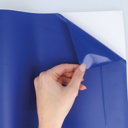 Vinyle adhésif rouleau bleu 30 cm x 1 2 m - La Poste