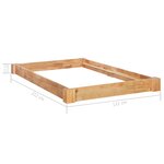 vidaXL Cadre de lit 120x200 cm bois de chêne massif