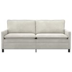 vidaXL Canapé Crème 196 x 81 x 87 5 cm Velours