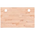 vidaXL Dessus de bureau 100x60x4 cm bois massif de hêtre
