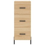 vidaXL Buffet haut Chêne sonoma 34 5x34x180 cm Bois d'ingénierie
