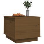 vidaXL Table basse Marron miel 40x50x35 cm Bois massif de pin