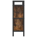 vidaXL Étagère Chêne fumé 75 x 30 x 91 cm Bois d'ingénierie