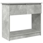 vidaXL Table console avec tiroirs gris béton 85 5x38 5x74 5 cm