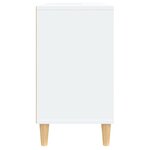 vidaXL Meuble d'évier blanc 80x33x60 cm bois d'ingénierie