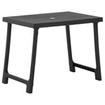 vidaXL Ensemble de bistro pliable 3 Pièces Plastique gris