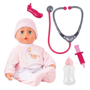 Bayer Design 93378AF - Set de doctuer avec poupée bébé avec son 33cm