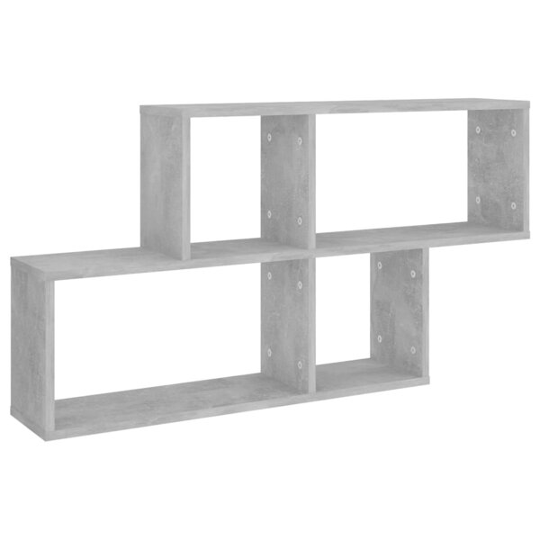 vidaXL Étagère murale Gris béton 100x18x53 cm Bois d’ingénierie