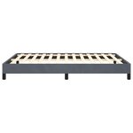 vidaXL Cadre de lit gris foncé 137x190 cm velours