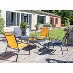 Fauteuils lounge pour l'extérieur en aluminium cauro (lot de 2)