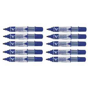 Marqueur rechargeable vboard master begreen pte conique fine bleu x 10 pilot