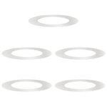 vidaXL Anneaux d'arbre plats 5 Pièces Argent Ø30 / 60 cm Acier inoxydable