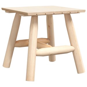 vidaXL Table d'appoint 49x49x50 cm bois massif d'épicéa